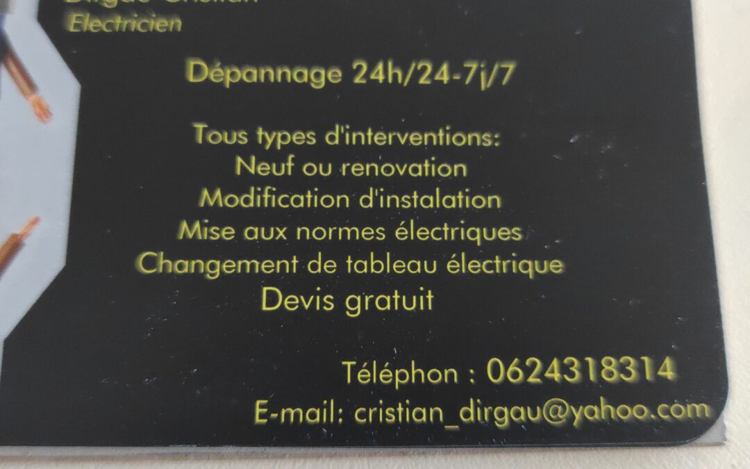 Cristian Dirgau – Electrician